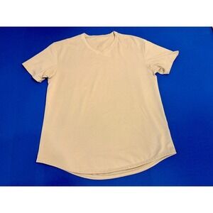 BYLT Drop-Cut Lux V-Neck Men's XL Light Gray Short Sleeve‎ Tee NWT Sealed